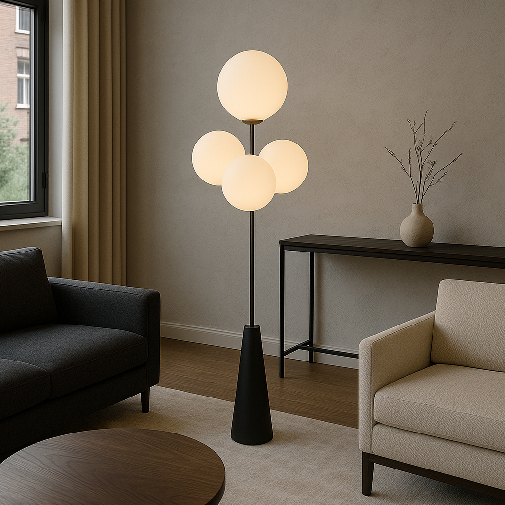 Aenor™ Sculptural Lava Floor Lamp – Design-Stehlampe mit skulpturaler Glasoptik