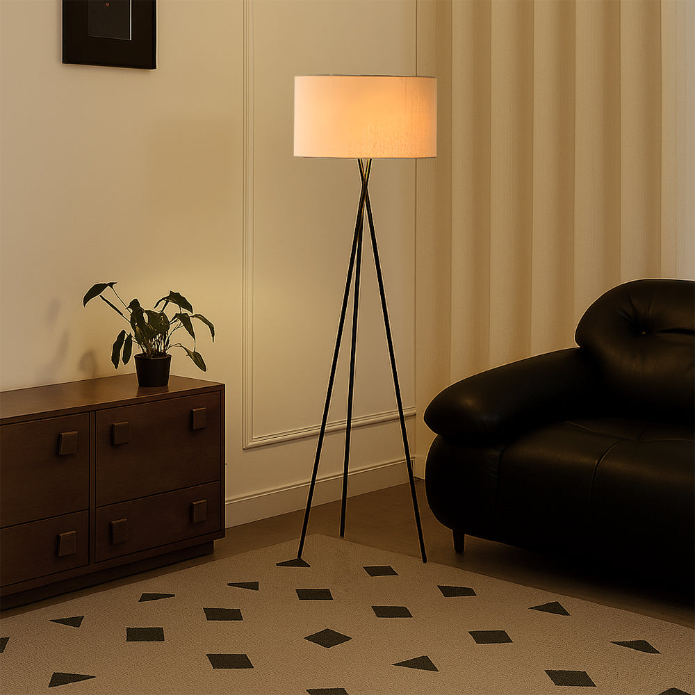 Lightrum™ Silk Floor Lamp – Elegante Stehlampe mit Seidenschirm für stilvolle Wohnräume