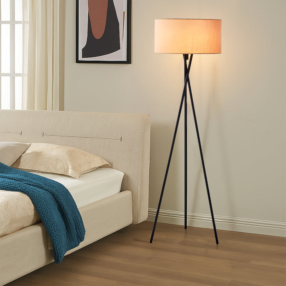 Lightrum™ Silk Floor Lamp – Elegante Stehlampe mit Seidenschirm für stilvolle Wohnräume