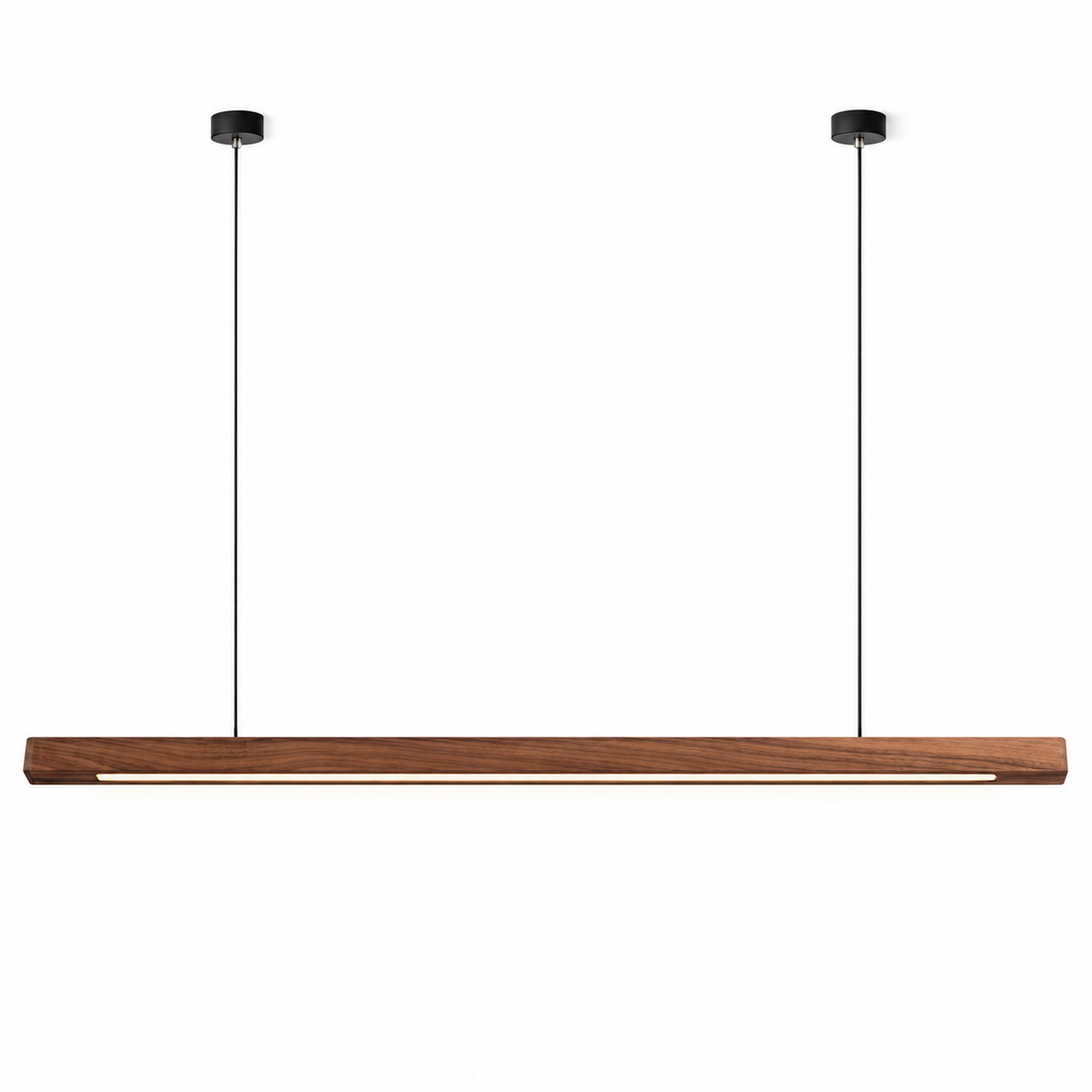 LumeWood™ LED Holz-Pendelleuchte – Massivholz Lampe mit Höhenverstellung & integrierter LED (60–120 cm) - Less Goods