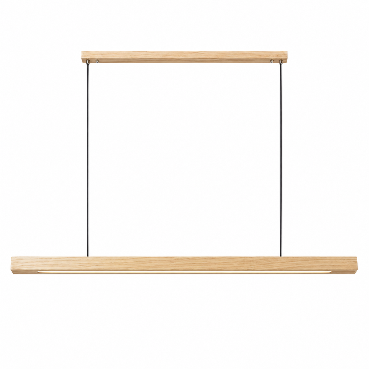 LumeWood™ LED Holz-Pendelleuchte – Massivholz Lampe mit Höhenverstellung & integrierter LED (60–120 cm) - Less Goods