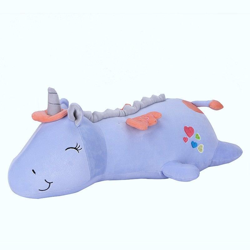 LumiGlow™ Leuchtendes Plüsch Einhorn – Weiches Kuscheltier mit Lichtfunktion, Pastellfarben