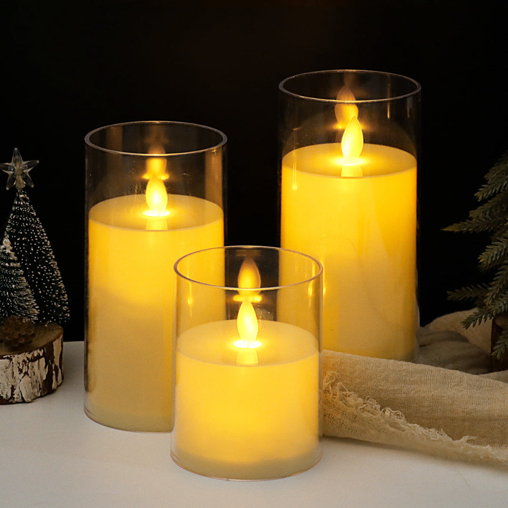 LuminaGlow™ – Elegantes LED Kerzenhalter-Set ohne Flamme mit Fernbedienung & Timer