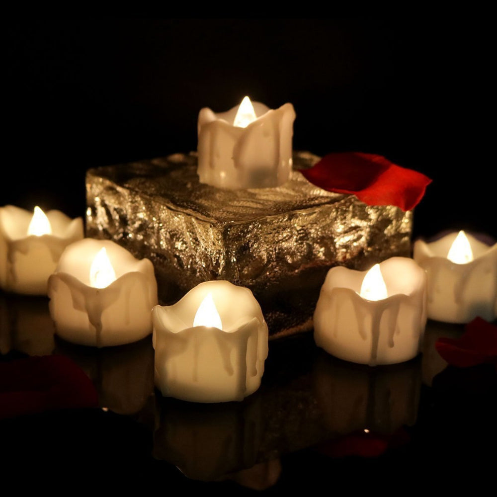 LuminaGlow™ – Flammenlose LED Teelichter mit realistischer Flackeroptik | Sicher & stimmungsvoll