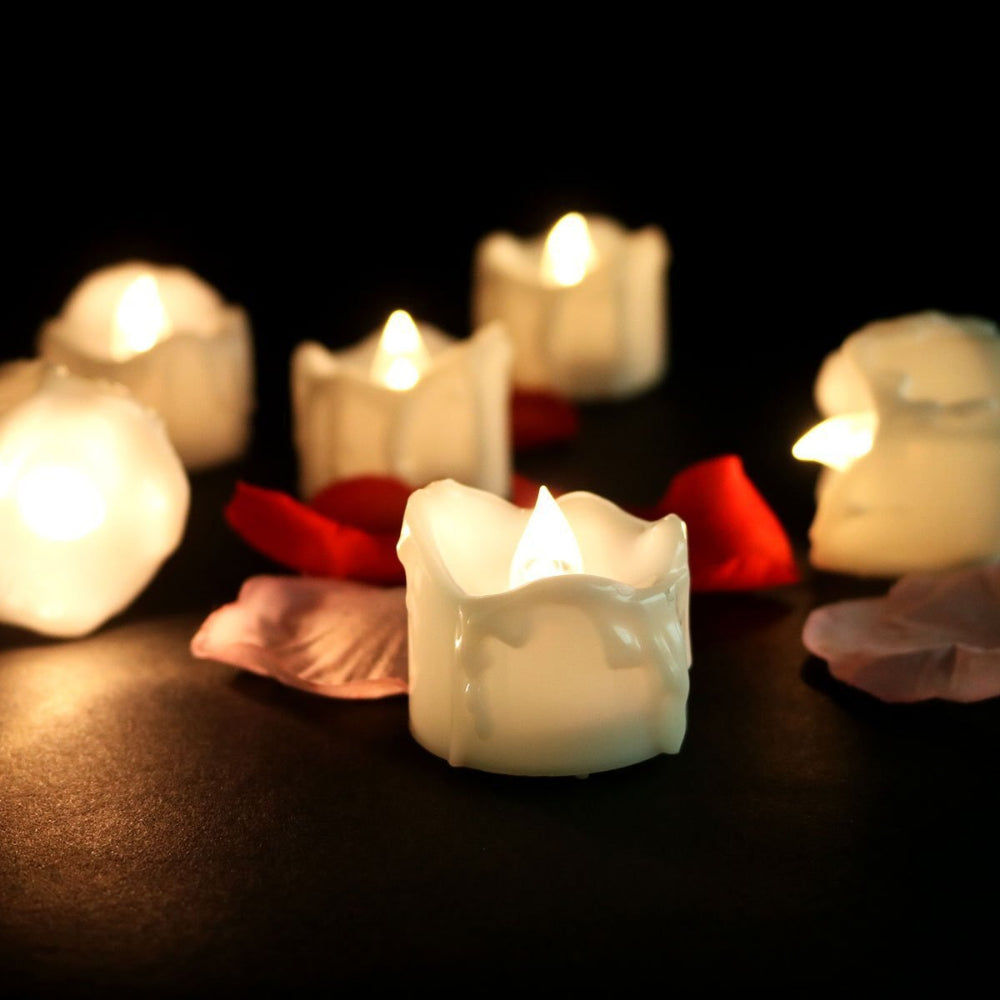 LuminaGlow™ – Flammenlose LED Teelichter mit realistischer Flackeroptik | Sicher & stimmungsvoll