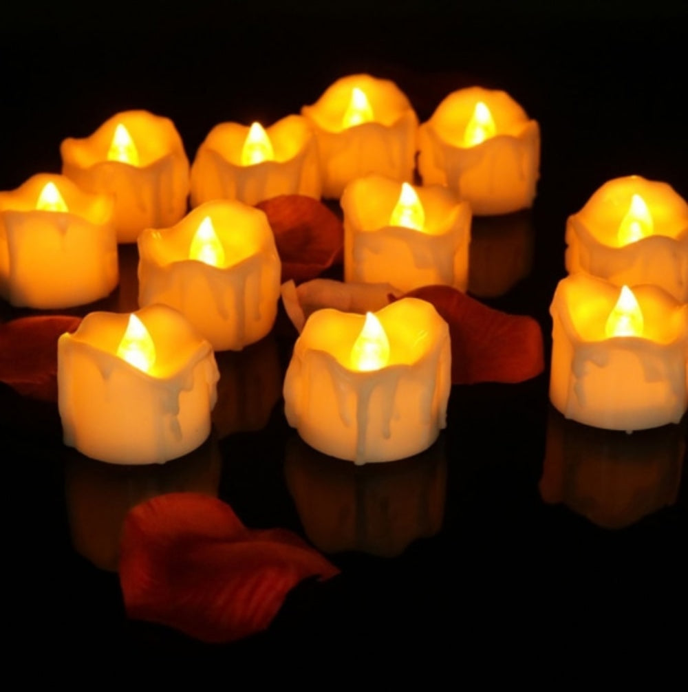 LuminaGlow™ – Flammenlose LED Teelichter mit realistischer Flackeroptik | Sicher & stimmungsvoll
