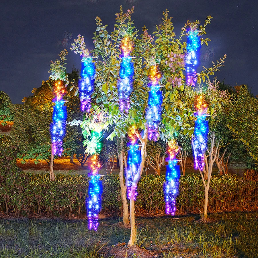 Luminara™ LED Meteor Lichterkette – Outdoor Lichterkette mit Sternschnuppen-Effekt für Garten & Events