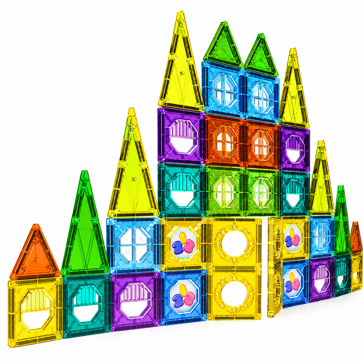 Magnetic Building Blocks Set™ – Magnetisches Baukasten-Set mit LED-Lichtern (45–200 Teile, STEM Lernspielzeug ab 3 Jahren)