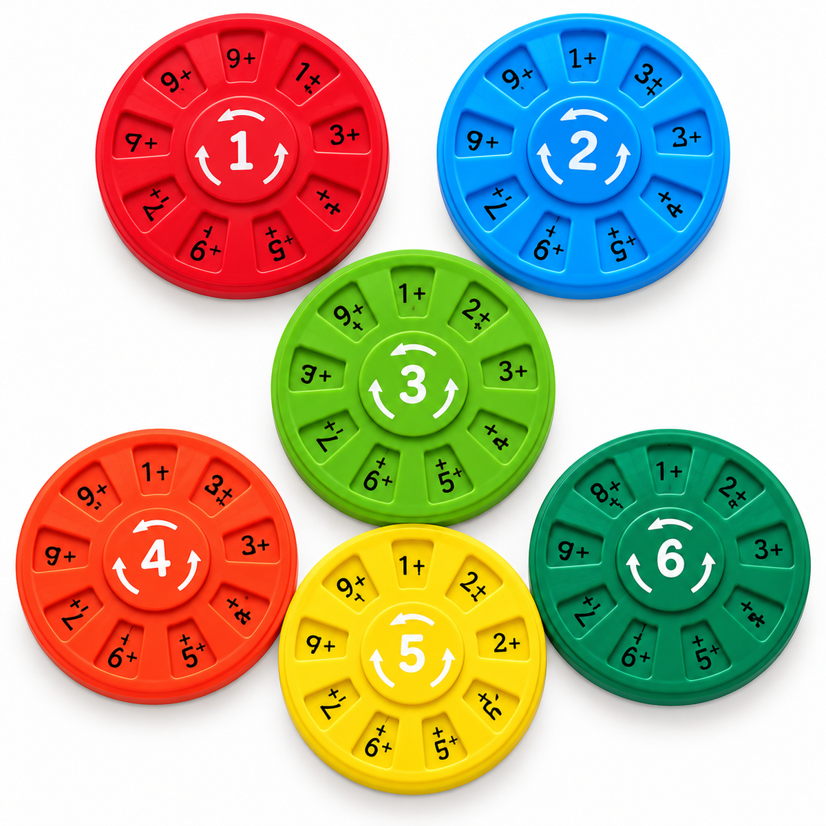 MathSphere™ Mathe-Lern Fidget Spinner – Farbenfrohes Rechenspiel für Kinder