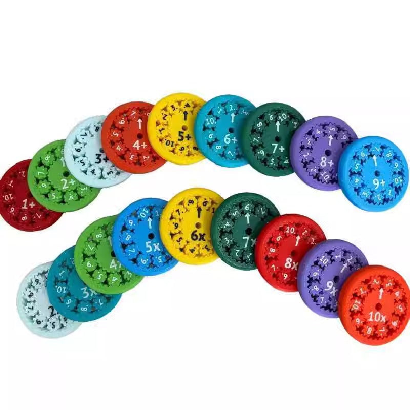 MathSphere™ Mathe-Lern Fidget Spinner – Farbenfrohes Rechenspiel für Kinder