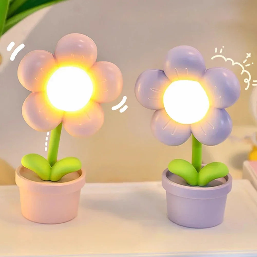 BloomLite™ Blüten-Tischlampe – Kleine LED Blumenlampe mit sanftem Stimmungslicht