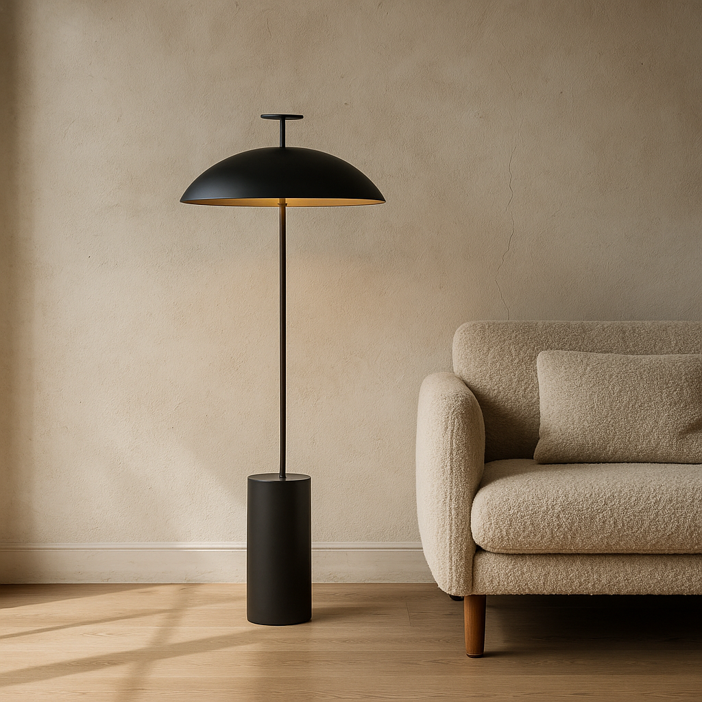 Zuvra™ Modern Monolith Floor Lamp – Minimalistische Design-Stehlampe mit Stoffschirm
