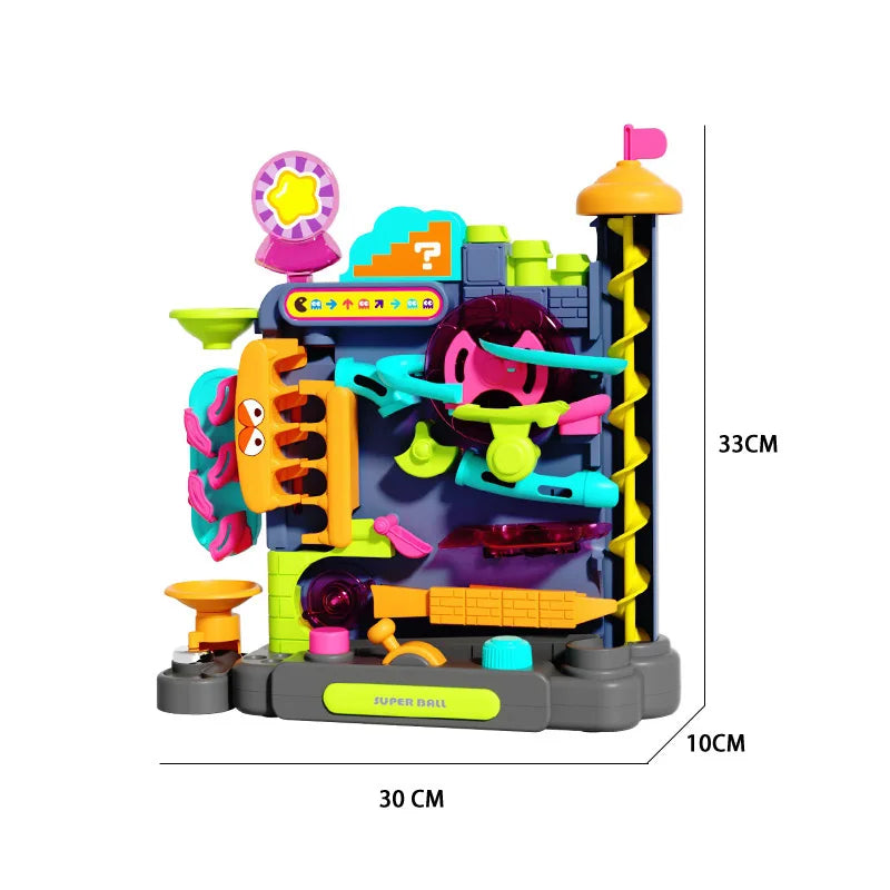 Montessori Multi-Layer Track Adventure™ – Pädagogisches Lernspielzeug für Kinder (3–5 Jahre) | Interaktive Kugelbahn zur Förderung der Motorik & Kreativität