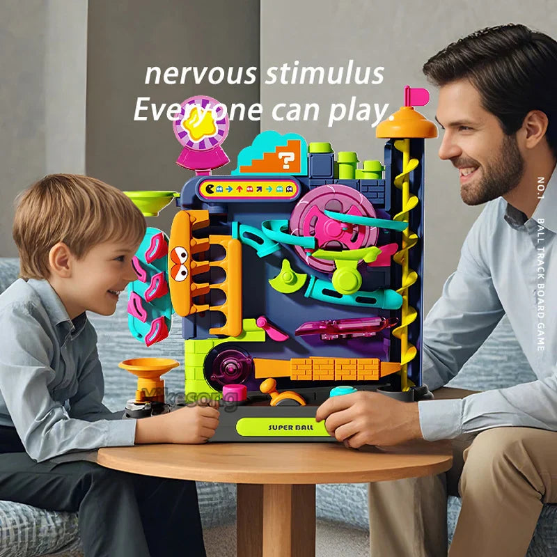 Montessori Multi-Layer Track Adventure™ – Pädagogisches Lernspielzeug für Kinder (3–5 Jahre) | Interaktive Kugelbahn zur Förderung der Motorik & Kreativität