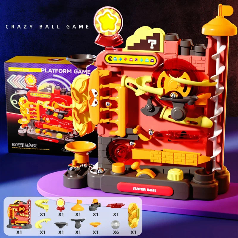 Montessori Multi-Layer Track Adventure™ – Pädagogisches Lernspielzeug für Kinder (3–5 Jahre) | Interaktive Kugelbahn zur Förderung der Motorik & Kreativität