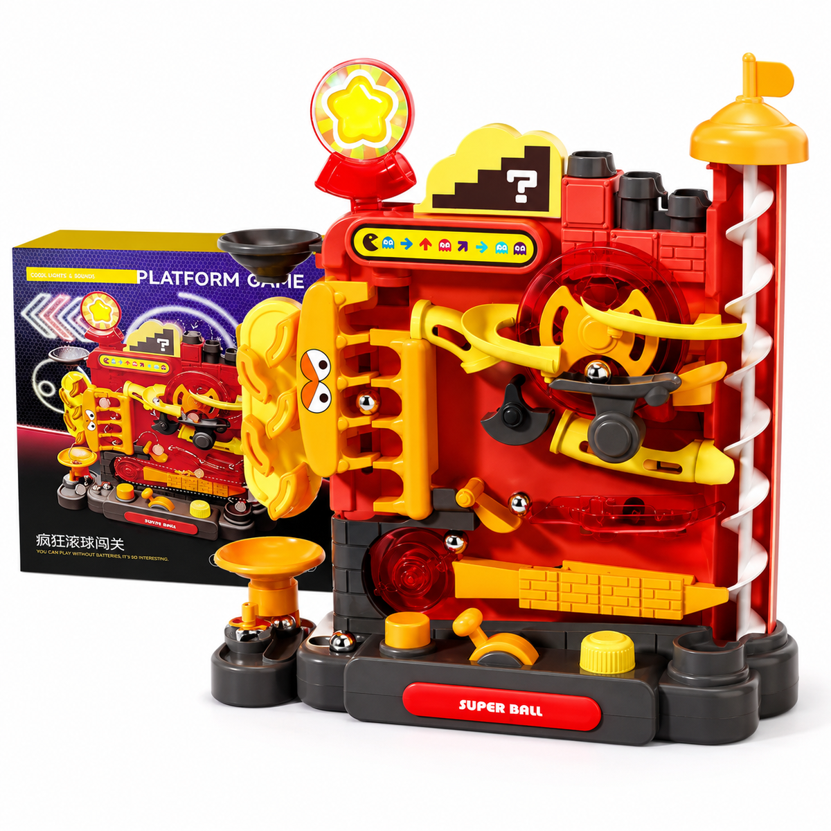 Montessori Multi-Layer Track Adventure™ – Pädagogisches Lernspielzeug für Kinder (3–5 Jahre) | Interaktive Kugelbahn zur Förderung der Motorik & Kreativität