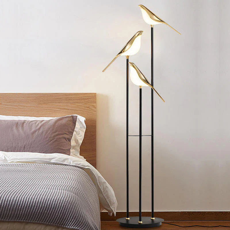 MrBirdies™ Minimalist Aesthetic Floor Lamp – Design-Stehlampe mit integrierter LED