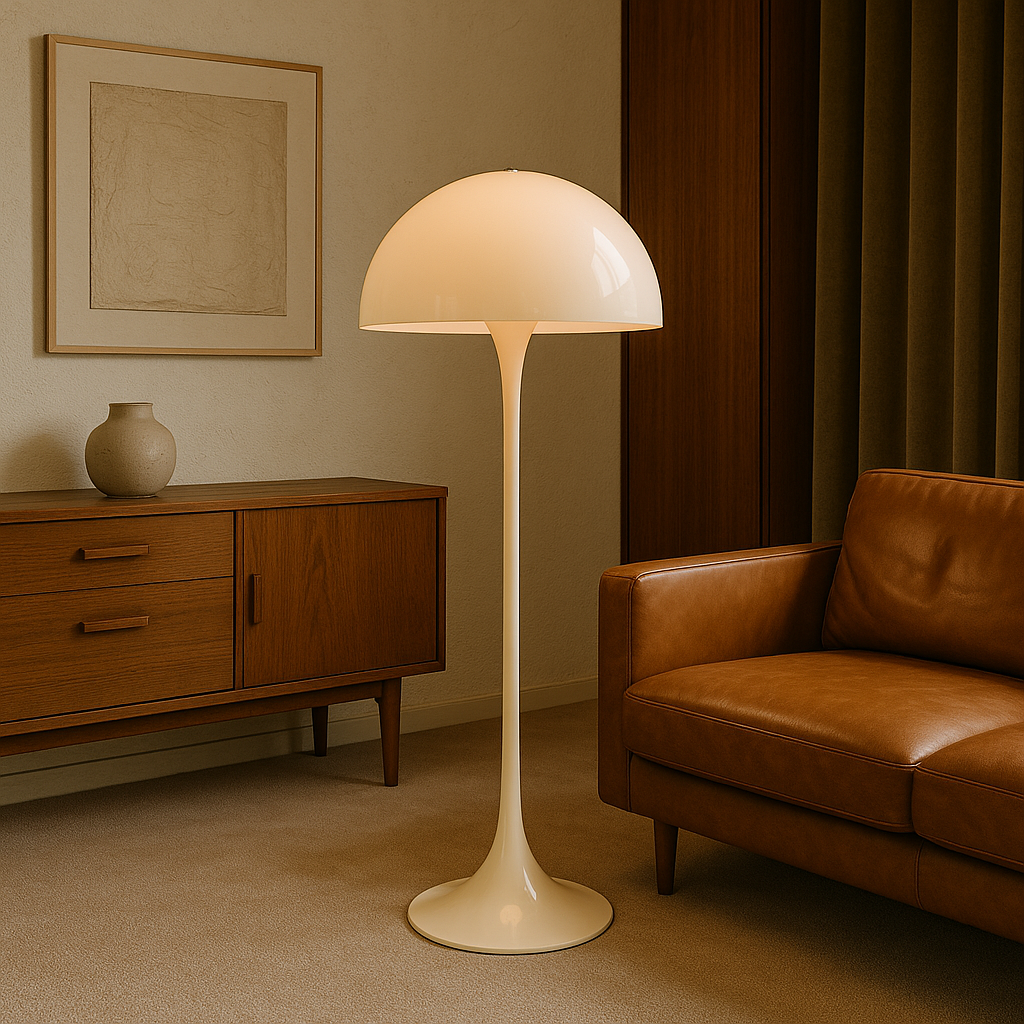 Vyra™ Elegant Mushroom Floor Lamp – Design-Stehlampe im Mid-Century-Stil mit warmem LED-Licht