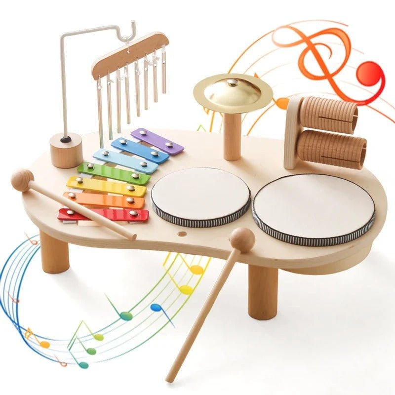 Melodiny™ Musikset aus Holz – Xylophon & Instrumente für Babys ab 12 Monaten, motorikfördernd