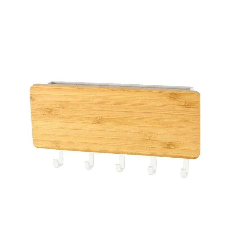 KeyNest™ Schlüsselhalter – Wand-Schlüsselaufbewahrung aus Bambus & ABS im modernen Design
