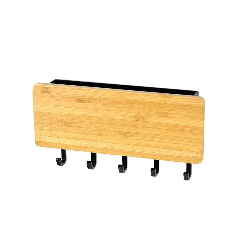 KeyNest™ Schlüsselhalter – Wand-Schlüsselaufbewahrung aus Bambus & ABS im modernen Design