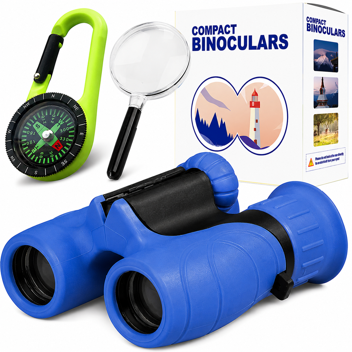 NatureScope™ Kinder Fernglas – 8×21, robust & leicht, Outdoor Abenteuer Fernglas für Kinder - Less Goods