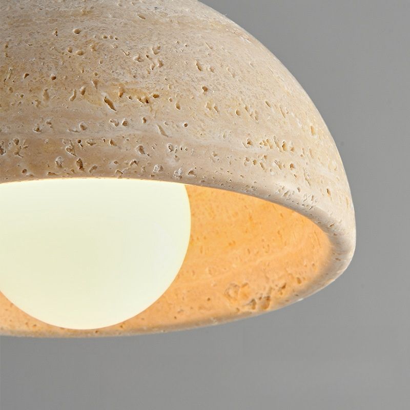 MarbleGlow™ Pendelleuchte – Design-Hängelampe aus Naturmarmor & Walnussholz (LED, E27/G9)