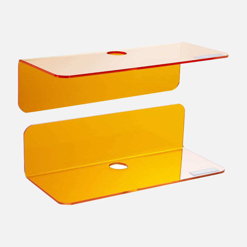 NeonAura™ – Moderne schwebende Acryl-Wandregale im 2er-Set | Farbenfroh & platzsparend