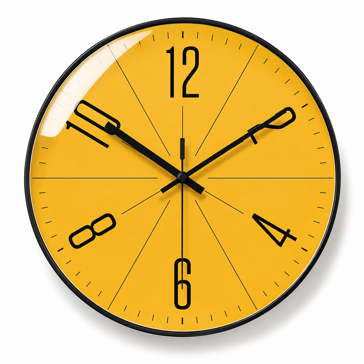 NordicTime™ – Minimalistische Wanduhr im nordischen Design für moderne Wohnräume - Less Goods