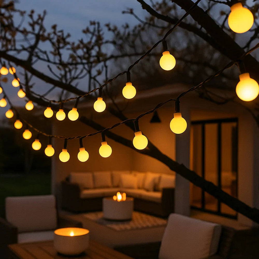 GlowTrail™ Solar Fairy Lights – Wasserdichte Solar-LED-Lichterkette für Garten & Außenbereich