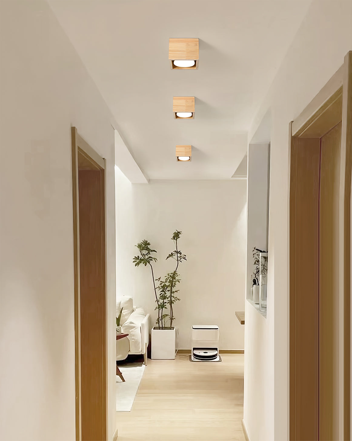 OzawaGlow™ Deckenleuchte – Holz-LED-Deckenlampe für warme Wohnatmosphäre