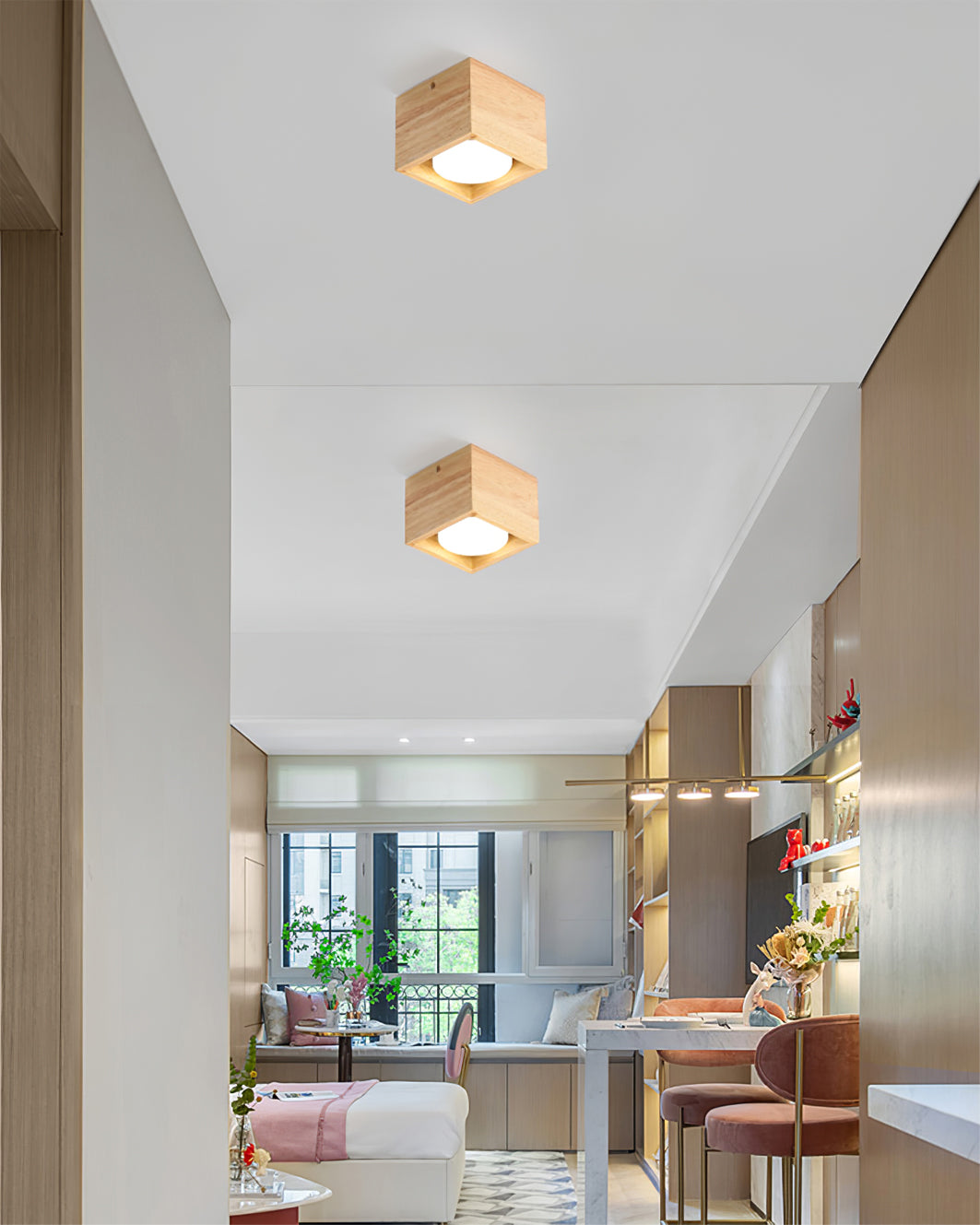 OzawaGlow™ Deckenleuchte – Holz-LED-Deckenlampe für warme Wohnatmosphäre