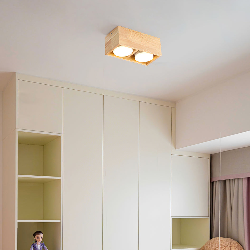 OzawaGlow™ Deckenleuchte – Holz-LED-Deckenlampe für warme Wohnatmosphäre