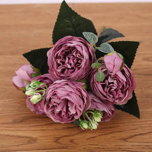 PeonyBliss™ – Realistisches Seidenpfingstrosen-Bouquet für zeitlose Wohn-Dekoration