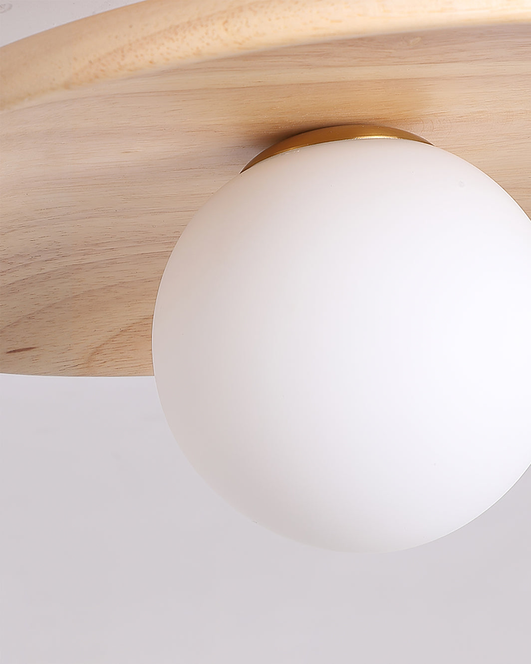 CelestialGlow™ Deckenleuchte – Natürliche Holz-Designlampe für niedrige Decken