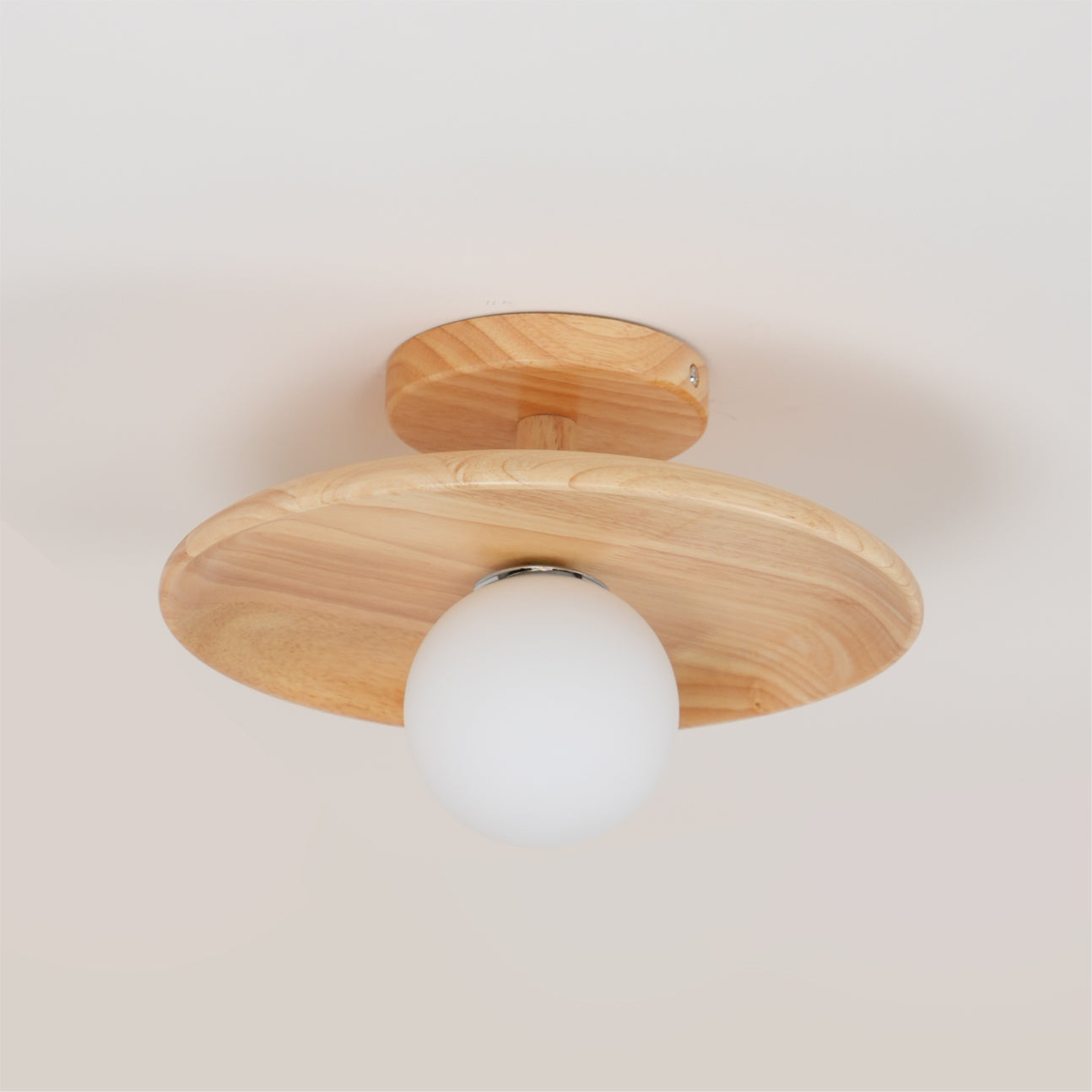 CelestialGlow™ Deckenleuchte – Natürliche Holz-Designlampe für niedrige Decken