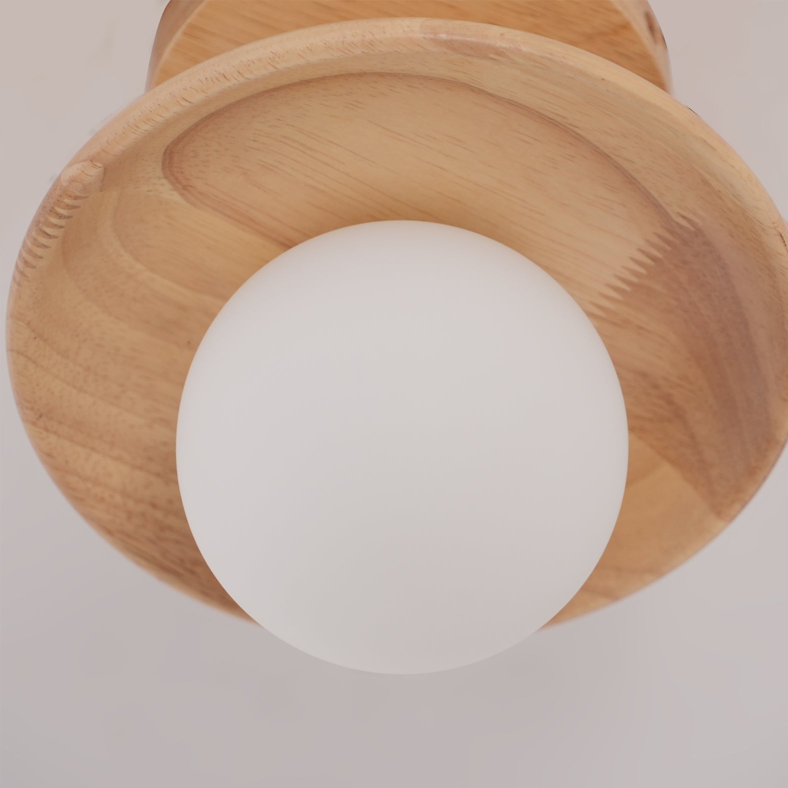CelestialGlow™ Deckenleuchte – Natürliche Holz-Designlampe für niedrige Decken