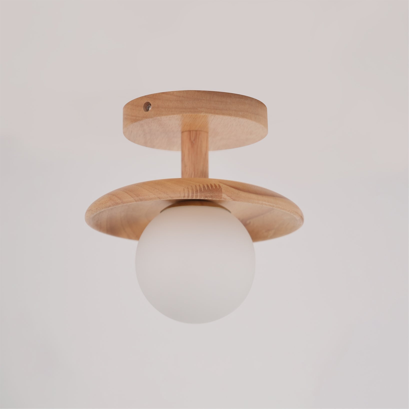 CelestialGlow™ Deckenleuchte – Natürliche Holz-Designlampe für niedrige Decken