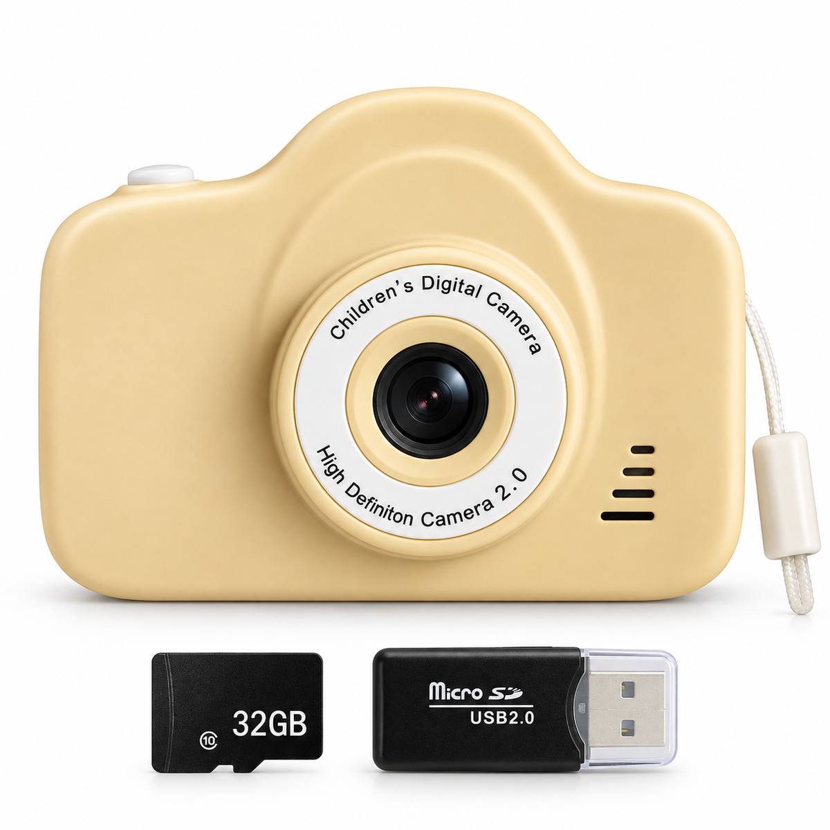 PlayQuest™ Kinderkamera – 1080p HD, 2000W Sensor, 2.0" Display, Spiele & Filter