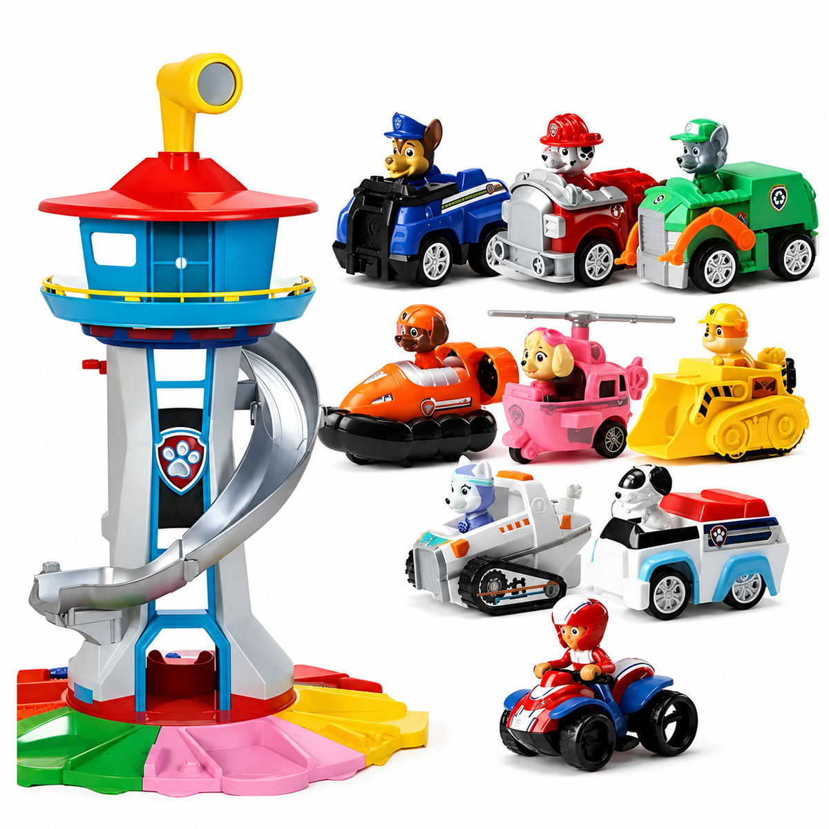 PlayTower™ – Spielturm für Kinder mit Rutsche & Figuren | Indoor & Outdoor Aktivitätset