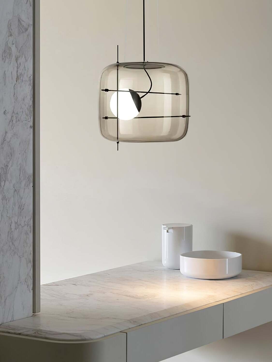 CognacLuxe™ Pendelleuchte – Stilvolle Glas-Hängelampe mit sanftem, diffusem Licht (G9 LED)