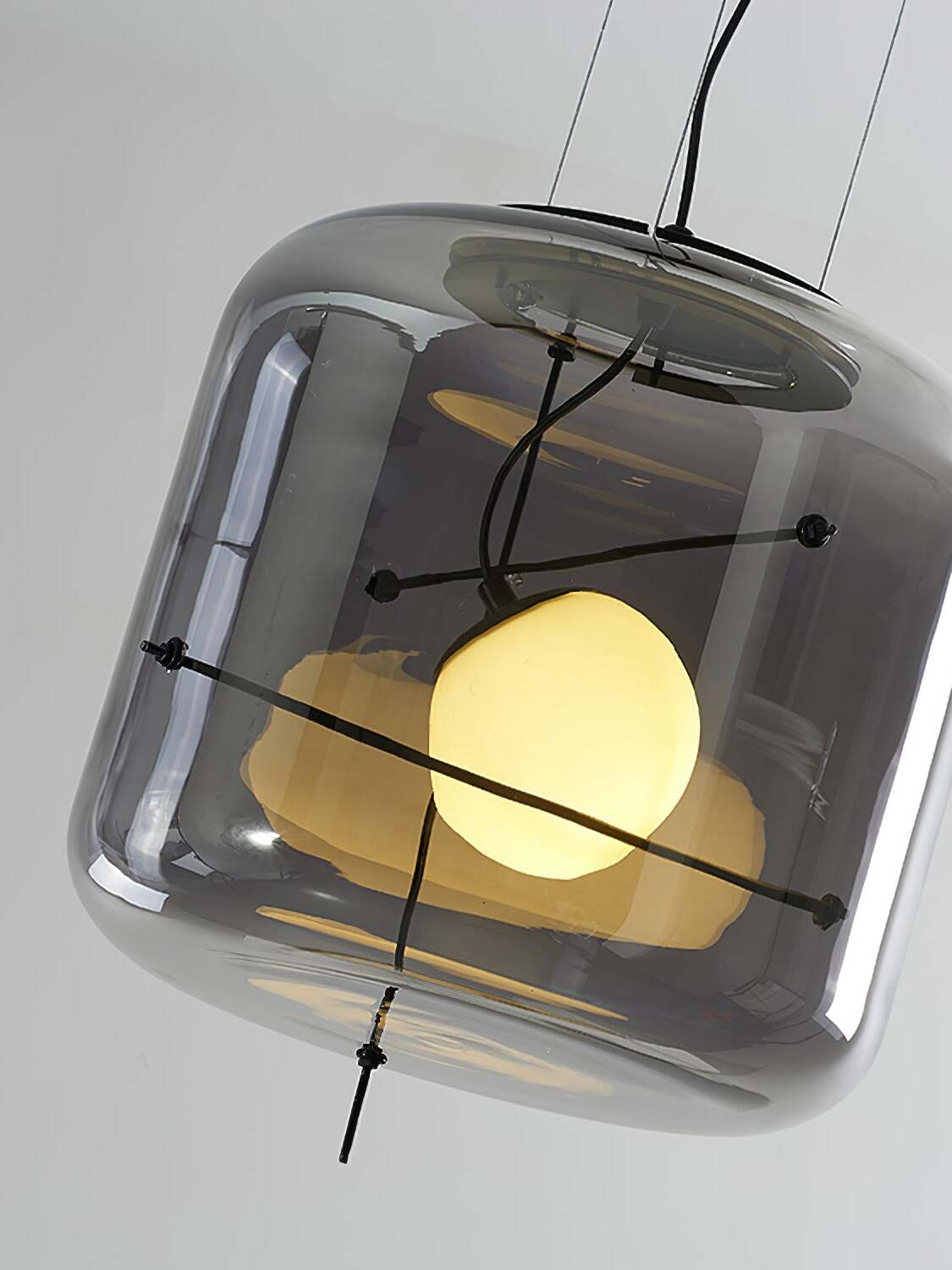 CognacLuxe™ Pendelleuchte – Stilvolle Glas-Hängelampe mit sanftem, diffusem Licht (G9 LED)