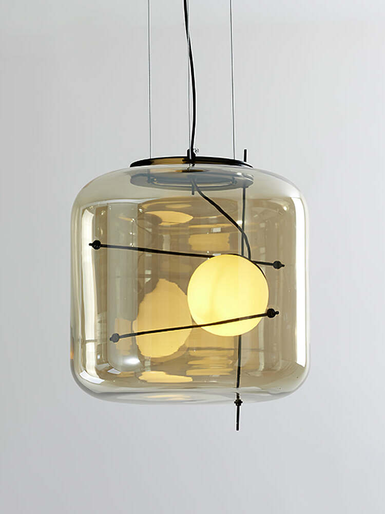 CognacLuxe™ Pendelleuchte – Stilvolle Glas-Hängelampe mit sanftem, diffusem Licht (G9 LED)
