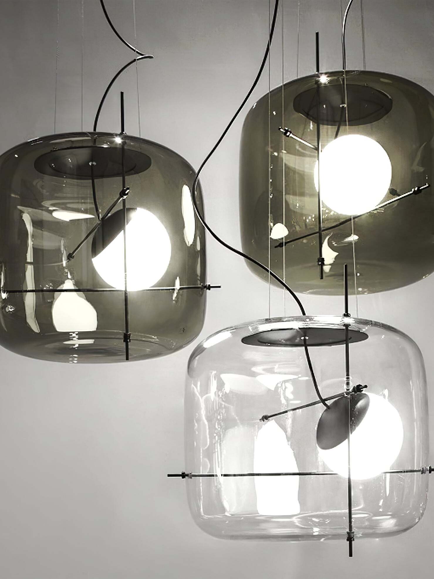 CognacLuxe™ Pendelleuchte – Stilvolle Glas-Hängelampe mit sanftem, diffusem Licht (G9 LED)