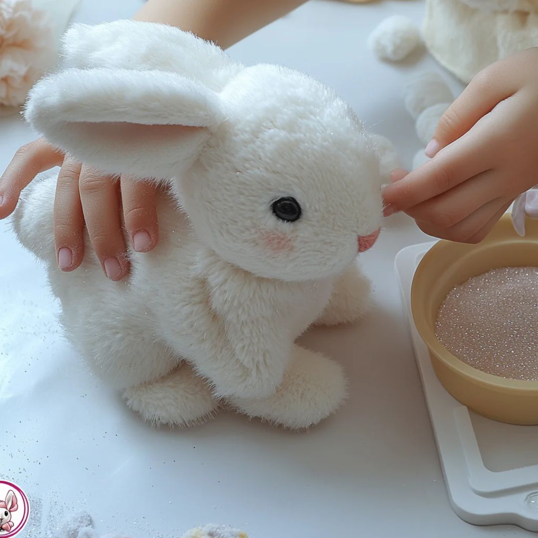 FuzzyBunny™ – Ultra-Weiches Plüschkaninchen mit realistischem Fell für Kinder & Erwachsene