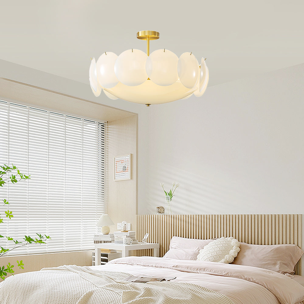 PrismaLight™ Deckenleuchte – Elegante Messing-Glas-Hängeleuchte mit modernem Design
