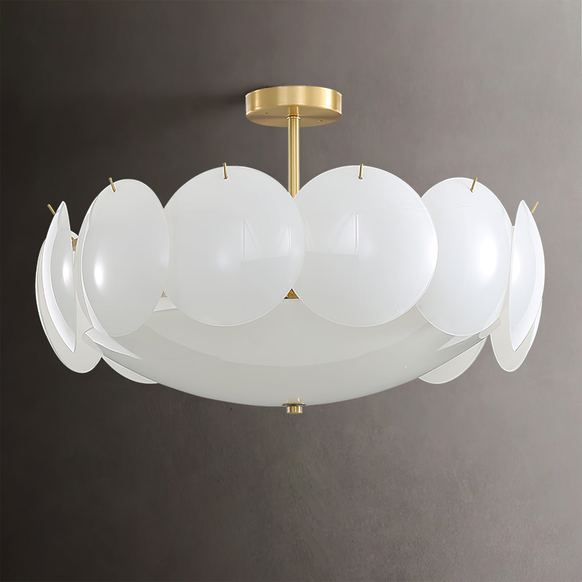PrismaLight™ Deckenleuchte – Elegante Messing-Glas-Hängeleuchte mit modernem Design