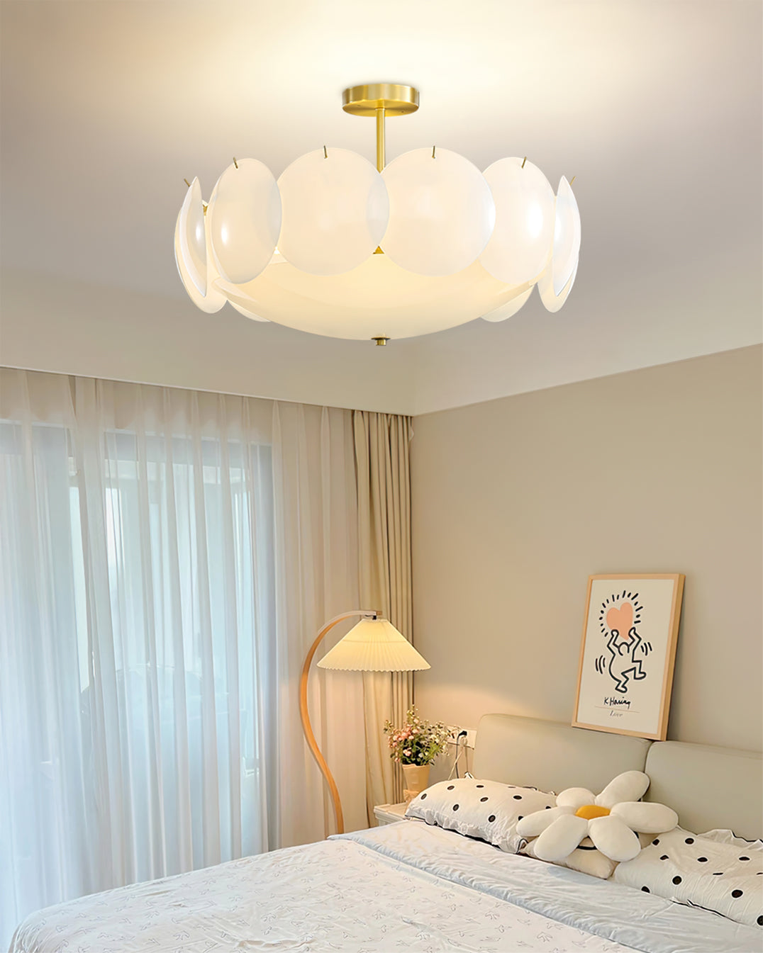 PrismaLight™ Deckenleuchte – Elegante Messing-Glas-Hängeleuchte mit modernem Design