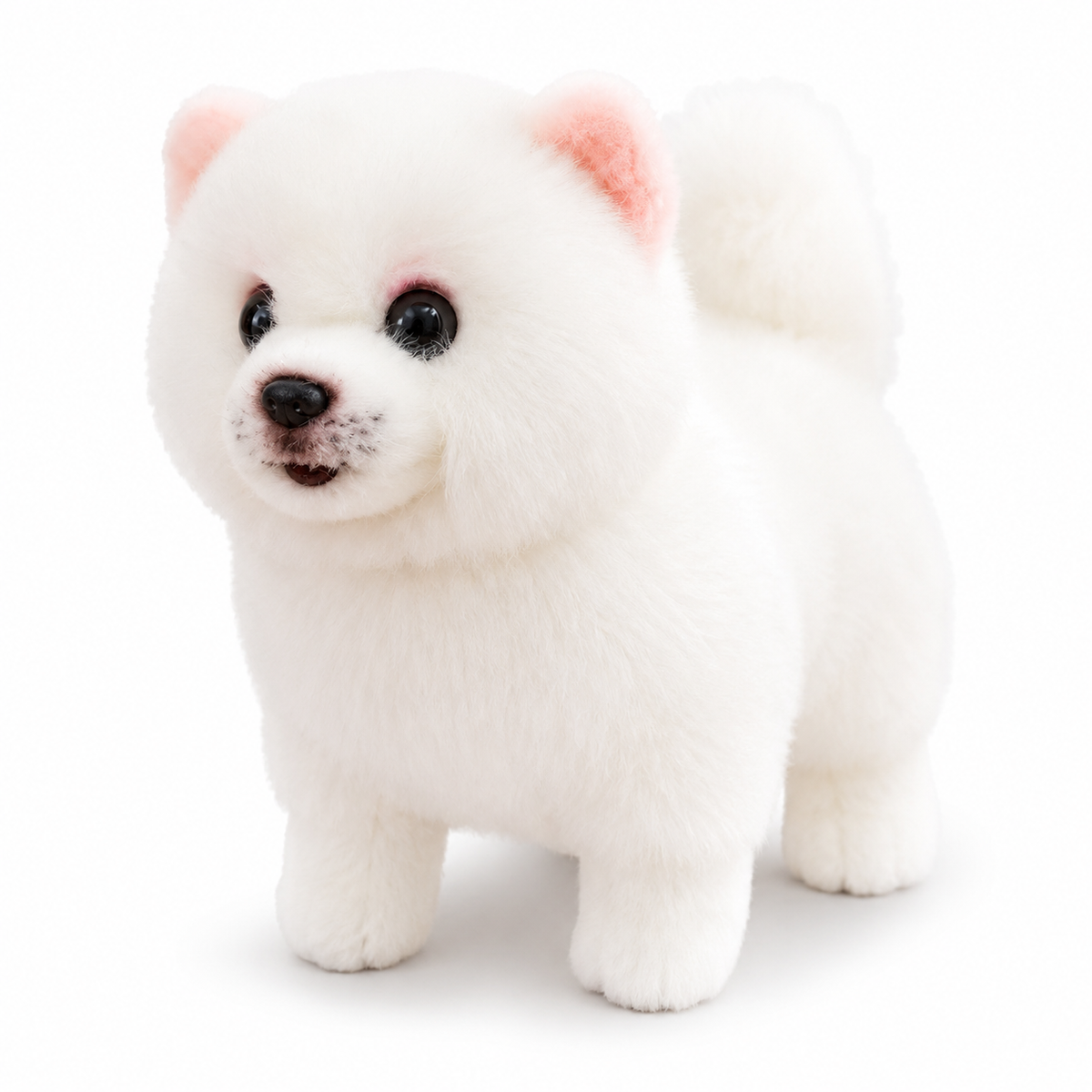 PuffyPomeranian™ – Flauschiger Pomeranian Plüschhund | Ultra-Weiches Kuscheltier für Kinder (30 cm)