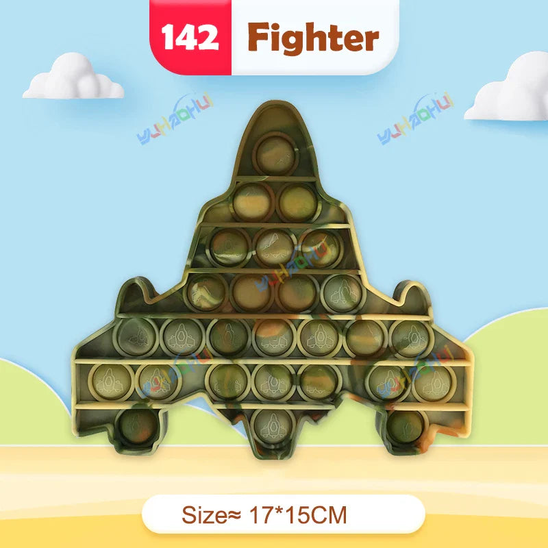 RainbowPop™ – Buntes Pop It Fidget Spielzeug aus Silikon | Stressabbau & Sensorik-Spiel für Kinder & Erwachsene